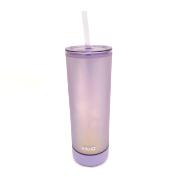 Ello Pop & Fill 24oz Stainless Steel Water Bottle Metallic Purple Color - Picture 5 of 5